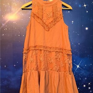 Altar'd State Pink Textured Dress